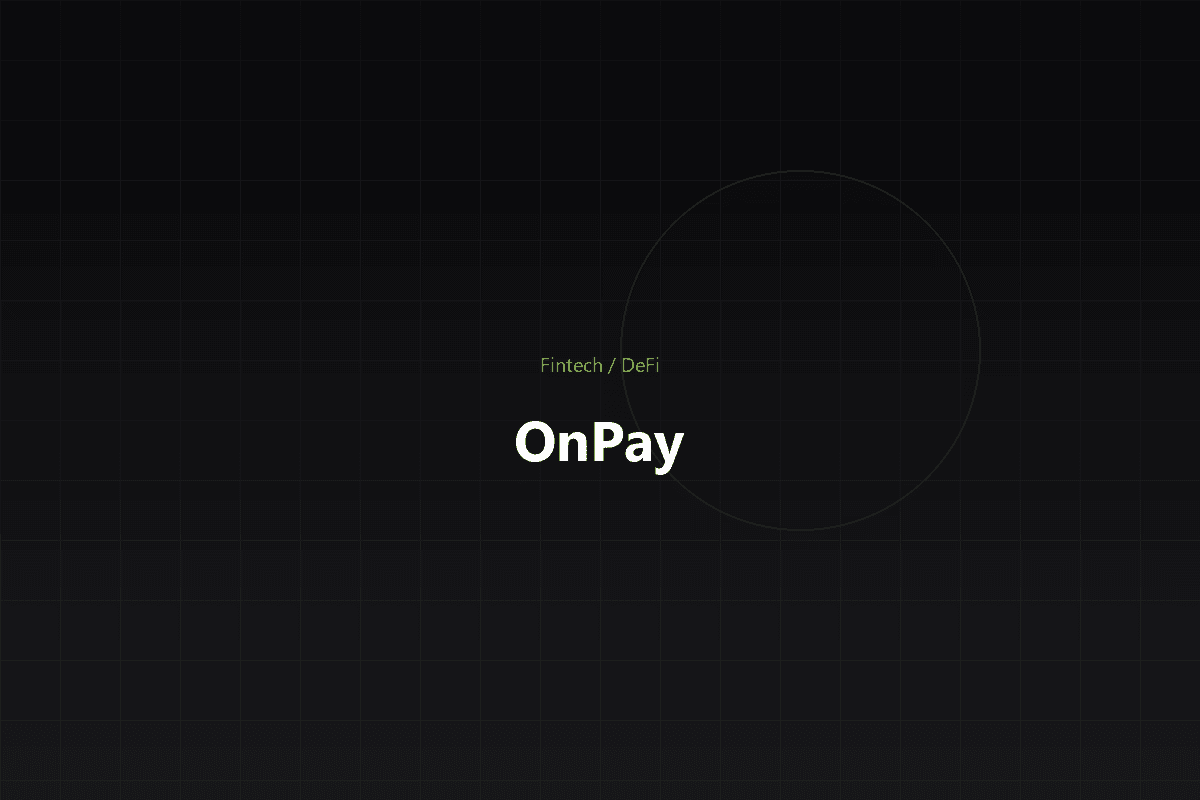 OnPay — Decentralized payment gateway on Solana with any-to-stable swap.