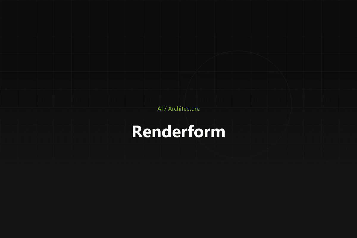 Renderform — AI-powered architectural rendering in minutes, not days.