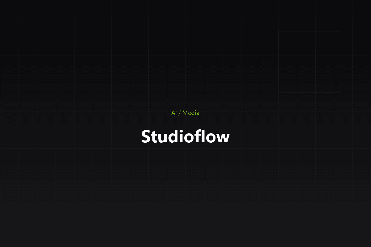 Studioflow — AI video and image generation for modern marketing teams.